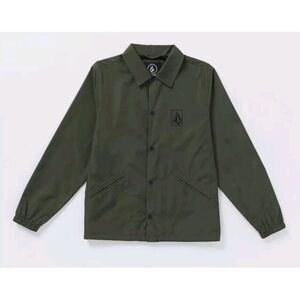 VOLCOM SKATE VITALS COACH JACKET MENS SIZE SMALL‎ SQUADRON GREEN NEW WITH TAGS